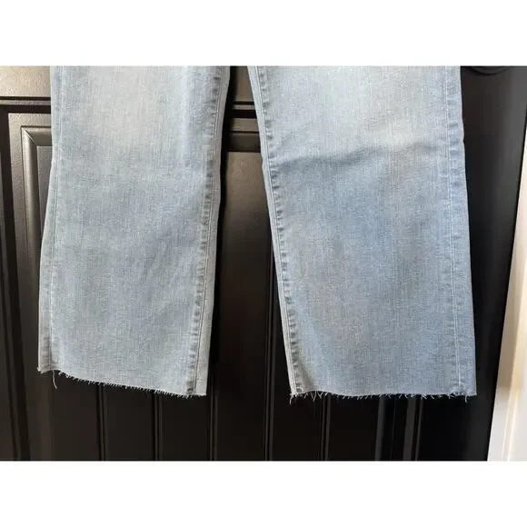 7 For All Mankind Alexa Cropped Trouser Wide Leg Jeans Women's Size 27 - Picture 4 of 9